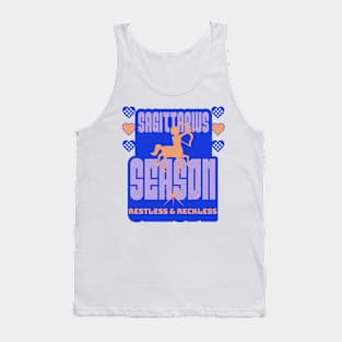 Sagittarius Season Reckless Restless Y2K Aesthetic Zodiac Sign Tank Top